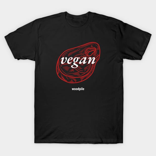 Vegan Ironic T-Shirt by Woodpile